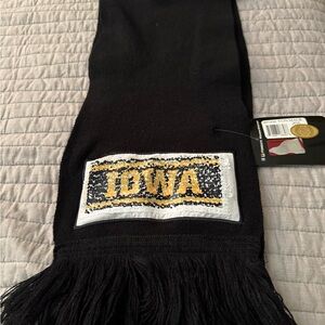 Iowa Hawkeye Black and Gold Scarf